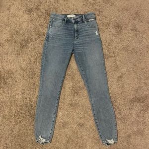 Abercrombie & Fitch The Super Skinny Ankle High Rise